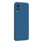 For vivo X60 PINWUYO Touching Series Liquid Silicone TPU Shockproof Case(Blue) - 1