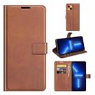 Retro Calf Pattern Buckle Horizontal Flip Leather Case with Holder & Card Slots & Wallet For iPhone 13 Pro(Light Brown) - 1