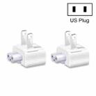 2 PCS XJ01 Power Adapter for iPad 10W 12W Charger & MacBook Series Charger, US Plug - 1