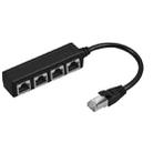 1 Male to 4 Female LAN Ethernet Cable Adapter Ethernet Splitter - 1