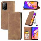 For OPPO A94 5G / A95 5G/F19 Pro+ /Reno5 Z Retro Skin Feel Business Magnetic Horizontal Flip Leather Case With Holder & Card Slots & Wallet & Photo Frame(Brown) - 1