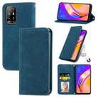 For OPPO A94 5G / A95 5G/F19 Pro+ /Reno5 Z Retro Skin Feel Business Magnetic Horizontal Flip Leather Case With Holder & Card Slots & Wallet & Photo Frame(Blue) - 1