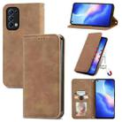 For OPPO Reno 5 5G /Find X3 Lite Retro Skin Feel Business Magnetic Horizontal Flip Leather Case With Holder & Card Slots & Wallet & Photo Frame(Brown) - 1