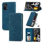 For OPPO Realme GT 5G /Realme Q3 Pro 5G Retro Skin Feel Business Magnetic Horizontal Flip Leather Case With Holder & Card Slots & Wallet & Photo Frame(Blue) - 1
