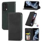 For Meizu 18 Retro Skin Feel Business Magnetic Horizontal Flip Leather Case With Holder & Card Slots & Wallet & Photo Frame(Black) - 1