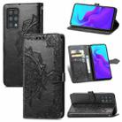 For Cubot X30 Mandala Flower Embossed Horizontal Flip Leather Case with Holder & Three Card Slots & Wallet & Lanyard(Black) - 1