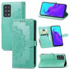 For Cubot X30 Mandala Flower Embossed Horizontal Flip Leather Case with Holder & Three Card Slots & Wallet & Lanyard(Green) - 1