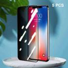 For iPhone 11 Pro / XS / X 5pcs ENKAY Hat-Prince Full Coverage 28 Degree Privacy Screen Protector Anti-spy Tempered Glass Film - 1