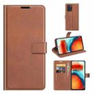 Retro Calf Pattern Buckle Card Wallet Left and Right Flip Phone Holster with Bracket Function For Xiaomi Redmi Note 10 Pro 5G/Poco X3 GT(Light Brown) - 1