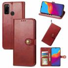 For Ulefone Note 10 Solid Color Leather Buckle Phone Case with Lanyard & Photo Frame & Card Slot & Wallet & Stand Function(Red) - 1