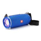 T&G TG192 LED Flashing Light Portable Wireless Bass 3D Stereo Bluetooth Speaker, Support FM / TF Card / USB(Blue) - 1