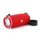 T&G TG192 LED Flashing Light Portable Wireless Bass 3D Stereo Bluetooth Speaker, Support FM / TF Card / USB(Red) - 1