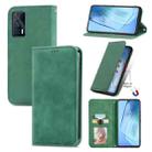 For vivo iQOO Neo 5 Retro Skin Feel Business Magnetic Horizontal Flip Leather Case with Holder & Card Slots & Wallet & Photo Frame(Green) - 1