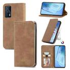 For vivo iQOO Neo 5 Retro Skin Feel Business Magnetic Horizontal Flip Leather Case with Holder & Card Slots & Wallet & Photo Frame(Brown) - 1