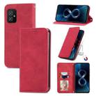 For Asus Zenfone 8 ZS590KS Retro Skin Feel Business Magnetic Horizontal Flip Leather Case with Holder & Card Slots & Wallet & Photo Frame(Red) - 1