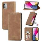 For Motorola Moto G Stylus 2021 Retro Skin Feel Business Magnetic Horizontal Flip Leather Case with Holder & Card Slots & Wallet & Photo Frame(Brown) - 1