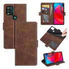 For Motorola Moto G Stylus 5G Dual-side Magnetic Buckle Horizontal Flip Leather Case with Holder & Card Slots & Wallet(Brown) - 1