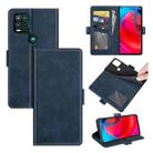 For Motorola Moto G Stylus 5G Dual-side Magnetic Buckle Horizontal Flip Leather Case with Holder & Card Slots & Wallet(Dark Blue) - 1