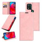 For Motorola Moto G Stylus 5G Retro-skin Business Magnetic Suction Leather Case with Holder & Card Slots & Wallet(Pink) - 1