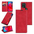 For Motorola Moto G Stylus 5G Retro-skin Business Magnetic Suction Leather Case with Holder & Card Slots & Wallet(Red) - 1