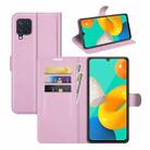 For Samsung Galaxy M32 Litchi Texture Horizontal Flip Protective Case with Holder & Card Slots & Wallet(Pink) - 1