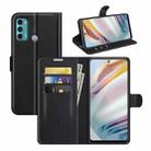 For Motorola Moto G60/G40 Fusion Litchi Texture Horizontal Flip Protective Case with Holder & Card Slots & Wallet(Black) - 1