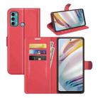 For Motorola Moto G60/G40 Fusion Litchi Texture Horizontal Flip Protective Case with Holder & Card Slots & Wallet(Red) - 1