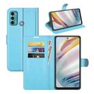 For Motorola Moto G60/G40 Fusion Litchi Texture Horizontal Flip Protective Case with Holder & Card Slots & Wallet(Blue) - 1