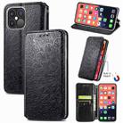 For iPhone 13 Pro Blooming Mandala Embossed Pattern Magnetic Horizontal Flip Leather Case with Holder & Card Slots & Wallet(Black) - 1