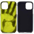 For iPhone 13 Pro Max Paste Skin + PC Thermal Sensor Discoloration Case (Black Green) - 1