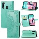 For Blackview A80 Pro Mandala Flower Embossed Horizontal Flip Leather Case with Holder & Three Card Slots & Wallet & Lanyard(Green) - 1