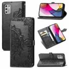 For Motorola Moto G Stylus 2021 Mandala Flower Embossed Horizontal Flip Leather Case with Holder & Three Card Slots & Wallet & Lanyard(Black) - 1