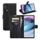 For OnePlus Nord CE 5G Litchi Texture Horizontal Flip Protective Case with Holder & Card Slots & Wallet(Black) - 1