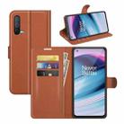 For OnePlus Nord CE 5G Litchi Texture Horizontal Flip Protective Case with Holder & Card Slots & Wallet(Brown) - 1