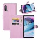 For OnePlus Nord CE 5G Litchi Texture Horizontal Flip Protective Case with Holder & Card Slots & Wallet(Pink) - 1