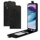 For OnePlus Nord CE 5G R64 Texture Single Vertical Flip Leather Protective Case with Card Slots & Photo Frame(Black) - 1