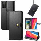 For Ulefone Note 11 Plus Solid Color Leather Buckle Phone Case with Lanyard & Photo Frame & Card Slot & Wallet & Stand Function(Black) - 1