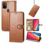 For Ulefone Note 11 Plus Solid Color Leather Buckle Phone Case with Lanyard & Photo Frame & Card Slot & Wallet & Stand Function(Brown) - 1