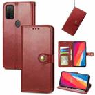 For Ulefone Note 11 Plus Solid Color Leather Buckle Phone Case with Lanyard & Photo Frame & Card Slot & Wallet & Stand Function(Red) - 1