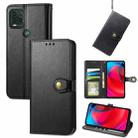 For Motorola Moto G Stylus 5G Solid Color Leather Buckle Phone Case with Lanyard & Photo Frame & Card Slot & Wallet & Stand Function(Black) - 1