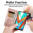 For OPPO Realme V13 Four-leaf Clasp Embossed Buckle Mobile Phone Protection Leather Case with Lanyard & Card Slot & Wallet & Bracket Function(Rose Gold) - 5