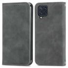 For Samsung Galaxy M32 Retro Skin Feel Business Magnetic Horizontal Flip Leather Case with Holder & Card Slots & Wallet & Photo Frame(Grey) - 2