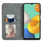 For Samsung Galaxy M32 Retro Skin Feel Business Magnetic Horizontal Flip Leather Case with Holder & Card Slots & Wallet & Photo Frame(Grey) - 3