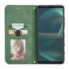 For Sony Xperia 5 III Retro Skin Feel Business Magnetic Horizontal Flip Leather Case with Holder & Card Slots & Wallet & Photo Frame(Green) - 3