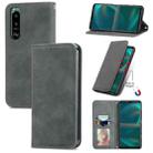 For Sony Xperia 5 III Retro Skin Feel Business Magnetic Horizontal Flip Leather Case with Holder & Card Slots & Wallet & Photo Frame(Grey) - 1