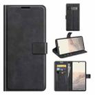 Retro Calf Pattern Buckle Horizontal Flip Leather Case with Holder & Card Slots & Wallet For Google Pixel 6 Pro(Black) - 1