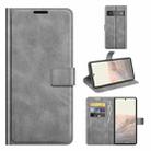 Retro Calf Pattern Buckle Horizontal Flip Leather Case with Holder & Card Slots & Wallet For Google Pixel 6 Pro(Grey) - 1