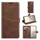 Retro Calf Pattern Buckle Horizontal Flip Leather Case with Holder & Card Slots & Wallet For Google Pixel 6 Pro(Dark Brown) - 1