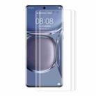 For Huawei P50 Pro 2 PCS ENKAY Hat-Prince 3D Curved Full Coverage PET Hot Bending HD Screen Protector Soft Film Support Fingerprint Unlock - 1