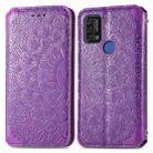 For UMIDIGI A9 Blooming Mandala Embossed Pattern Magnetic Horizontal Flip Leather Case with Holder & Card Slots & Wallet(Purple) - 2
